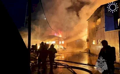 В Ростове на левом берегу Дона потушили крупный пожар на складе