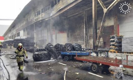 Пожар произошел на территории завода «Ростсельмаш» в Ростове-на-Дону