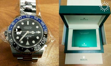 В Сочи таможенники изъяли часы Rolex за 1,4 млн рублей у пассажира из Дубая