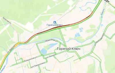 Пробка сковала трассу «Дон» у Горячего Ключа в сторону Черного моря