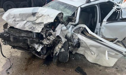 Два водителя погибли в жестком лобовом ДТП под Краснодаром