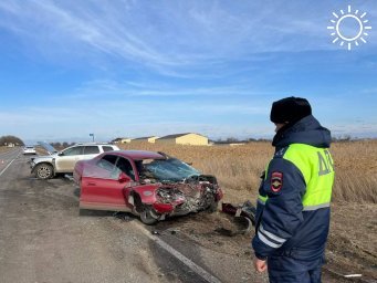 Трое взрослых и трое детей пострадали в лобовом ДТП в Новопокровском районе