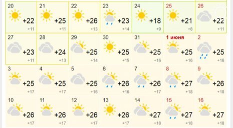 Смотрим погоду на начало июня в Волгограде