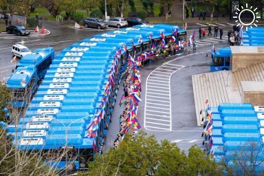 Новая партия автобусов на метане прибыла в Сочи
