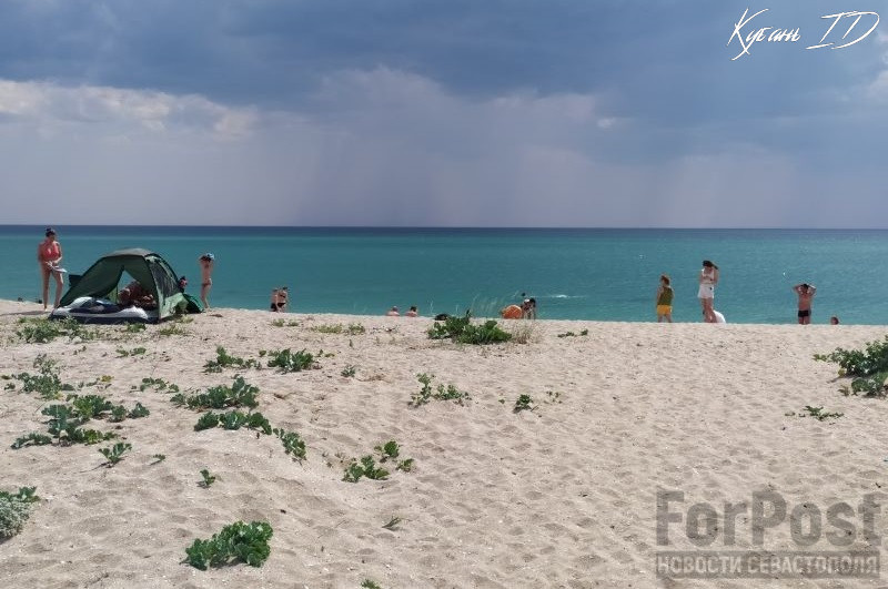 крым черноморский район пляжи песок дюны ООПТ