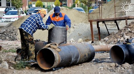 Давление в системе водоснабжении Керчи и двух районов Крыма будет снижено из-за ремонта магистрального водовода