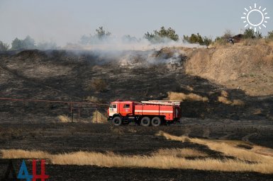 Более 130 га сухой растительности выгорело за прошлые сутки в двух районах ДНР