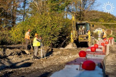 ​В Сочи началось восстановление разрушенной оползнем дороги в селе Прогресс