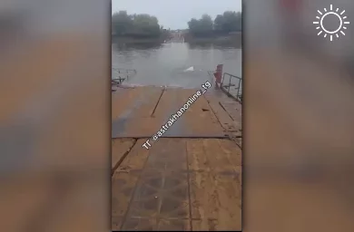 Под Астраханью затонул понтонный мост