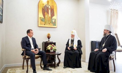 Кондратьев встретился с патриархом Московским и всея Руси Кириллом в Анапе