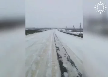 На севере Астраханской области выпал снег