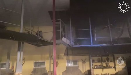 Пожар площадью 50 кв. метров произошел в гостинице Кропоткина