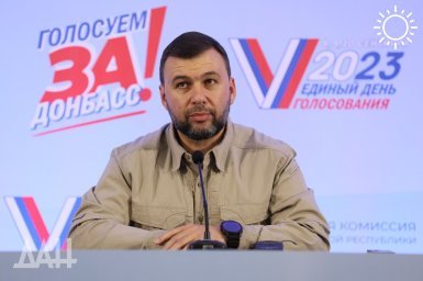Пушилин заявил, что явка на выборах НС ДНР составила около 80%