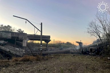Мост на трассе между Ясиноватой и Горловкой разрушен огнем украинских боевиков