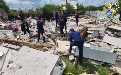 Названа причина, по которой после взрыва разрушился частный дом в Ростовской области